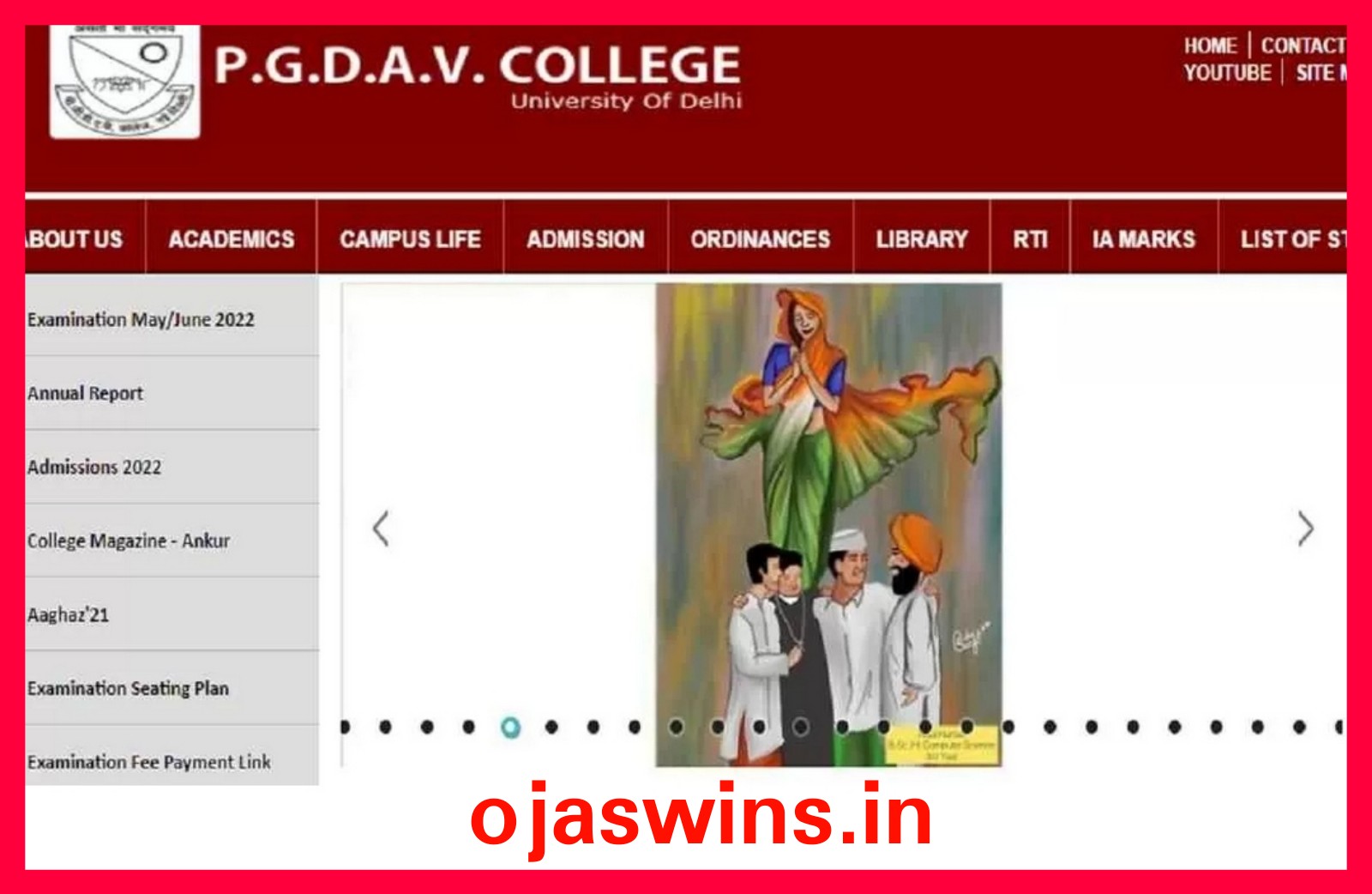 How To Apply PGDAV College DU Job 2022 Notification - Ojas Wins